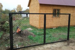 Забор из сетки рабицы в Рязани